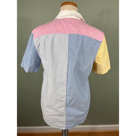 Polo Ralph Lauren Youth Teen Size XL Color Block Striped Short Sleeve Polo Shirt - Picture 2 of 11